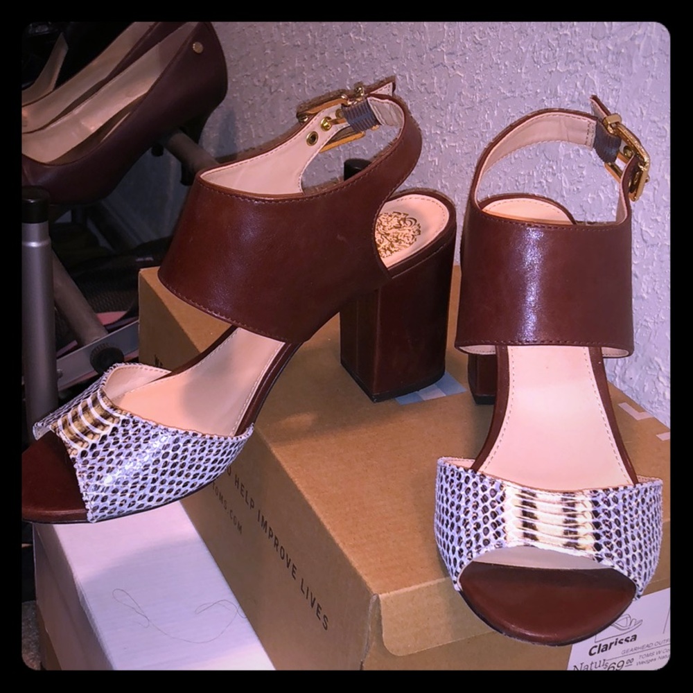 Vince Camuto chunky heels